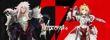 Anime Fate Apocrypha Mordred and Siegfried Facebook Cover Photo