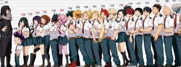 Anime My Hero Academia U a Klasse 1 A Facebook-Wandbild