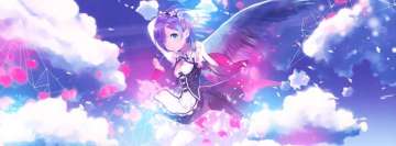 Anime Re Zero Starting Life in Another World Rem Facebook Wall Image