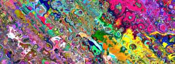 Artistic Psychedelic Colors Facebook Banner