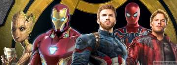 Avengers Infinity War 5 Heroes Facebook Cover Photo