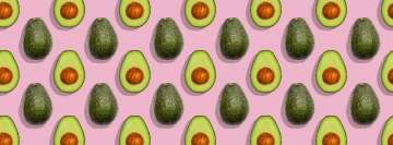 Avocado auf lila Hintergrund Facebook-Hintergrund TimeLine-Cover