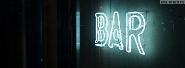 Bar Neon Sign Facebook background TimeLine Cover