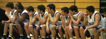 Basketball Team Waiting for The Game Facebook Banner