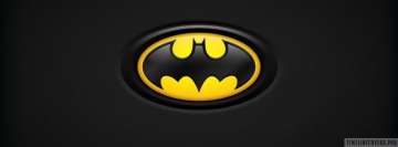 Logo Batman sur fond rayé Photo de couverture Facebook