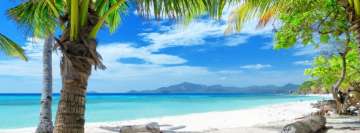 Beach with White Sand Facebook Cover Photo