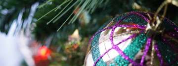 Big and Colorful Christmas Ball Facebook Cover Photo