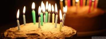 Tartas de cumpleaños con velas Portada de Fb