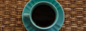 Blue Mug and Black Coffee Facebook Banner