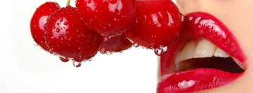 Cherry Lips Facebook Cover Photo