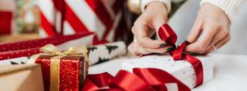 Christmas Gift Wrapping and Preparation Facebook Cover Photo