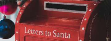 Christmas Mail Box to Santa Claus Facebook Cover Photo
