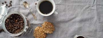 Coffee Beans and Cookies Facebook Cover Photo