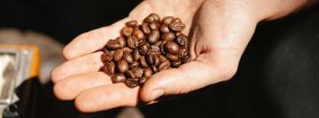 Coffee Beans Scoop Facebook Cover Photo