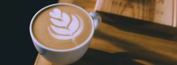 Coffee Latte Heart Art Facebook Cover Photo