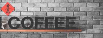 Coffee Sign Wall Design Facebook Cover-ups