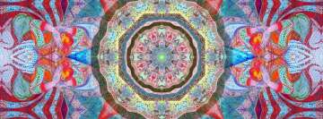 Art du Mandala coloré et traditionnel Photo de couverture Facebook