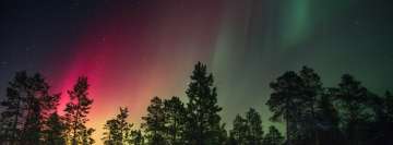 Bunte Aurora Borealis
