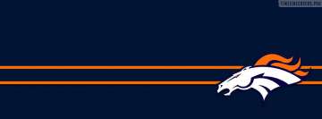 Denver Broncos Striped Logo Facebook Wall Image