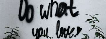 Do What You Love Wall Sign Facebook Cover Photo