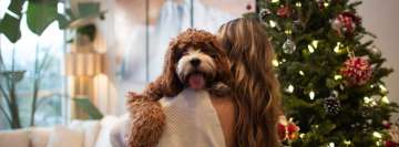 Doggy Christmas Season Bonding Facebook Cover Photo