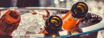 Empty Champagne Bottles After Party Facebook Cover Photo
