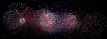 Feuerwerkskörper für ein glückliches neues Jahr Facebook-Cover-Foto