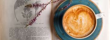 Flower and Coffee Facebook Cover Photo