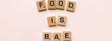 Food is Not Bad Word Tiles Facebook Wall Image