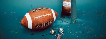 Football Rings and Trophy Facebook background TimeLine Cover