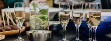 Free Taste of Champagne in The Streets Facebook Cover Photo