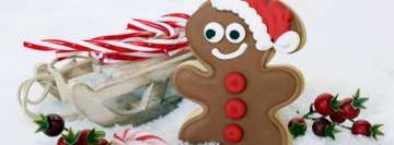Gingerbread Man and Other Christmas Candies Facebook Cover-ups