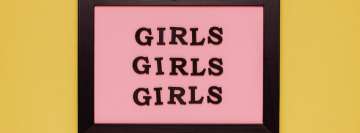 Girls Word Sign Facebook Cover Photo