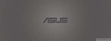 Gray Asus Logo Facebook Cover Photo
