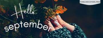 Hallo September, wir begrüßen den Herbst Facebook-Hintergrund TimeLine-Cover