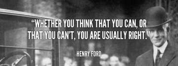 Henry Ford Quote Facebook Cover