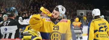 Hockey Athlete Getting Hydrated Facebook Cover-ups