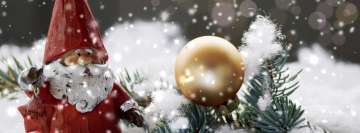 Jolly Old Saint Nicholas Christmas Display Facebook Banner