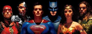 Justice League 2017 Batman Cyborg Flash Superman Wonder Woman Facebook-fal háttér