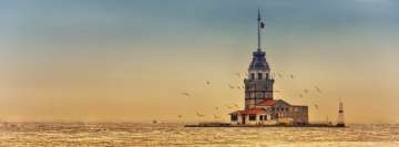 Lighthouse at Istanbul Facebook Cover Photo