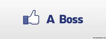 Like a Boss White Background Facebook Cover-ups