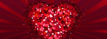 Love Mini Hearts Facebook background TimeLine Cover