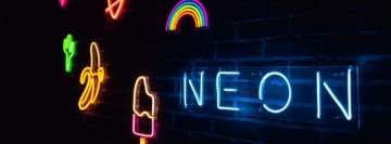 Neon Sign Light Sign Facebook Cover Photo