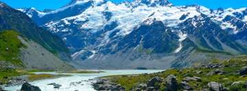 New Zealand Mountain and Lake Facebook Wall Image