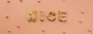 Nice Cookie Words Facebook Cover Photo
