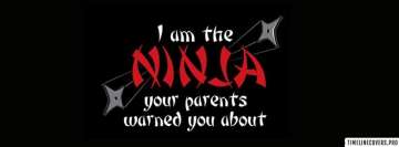 Ninja Warning Facebook Cover Photo
