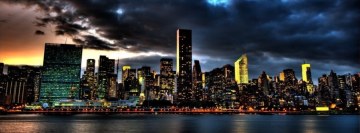 New York bei Nacht Facebook-Cover