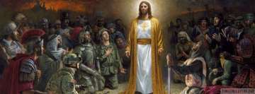 Religious Christian Glorified Christ Facebook Banner