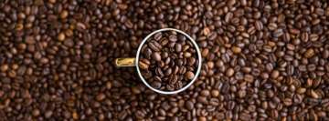 Roasted Golden Coffee Beans Facebook Cover Photo