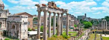 Rome Historical Buildings Ruins Facebook Cover Photo